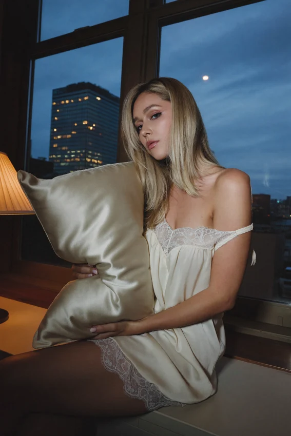Female model 215, blue hour