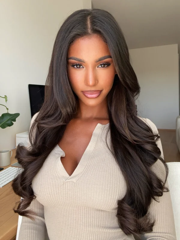 Female model 093, the signature look